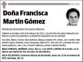 MARTIN GOMEZ,FRANCISCA