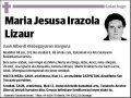 IRAZOLA LIZAUR,MARIA JESUSA
