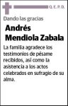 MENDIOLA ZABALA,ANDRES