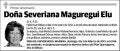 MAGUREGUI ELU,SEVERIANA