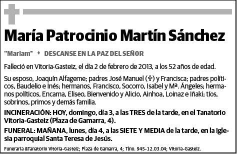 MARTIN SANCHEZ,MARIA