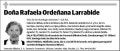 ORDEÑANA LARRABIDE,RAFAELA