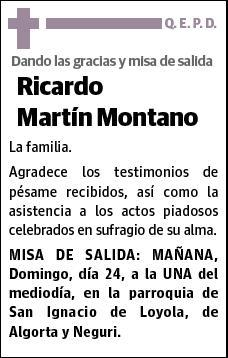 MARTIN MONTANO,RICARDO