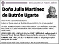 MARTINEZ DE BUTRON,JULIA