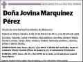 MARQUINEZ PEREZ,JOVINA