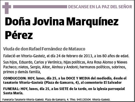 MARQUINEZ PEREZ,JOVINA