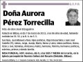 PEREZ TORRECILLA,AURORA
