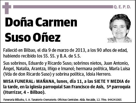 SUSO OÑEZ,CARMEN
