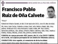 RUIZ DE OÑA CALVETE,FRANCISCO PABLO