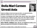 URRESTI ANIA,MARI CARMEN