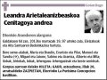 ARIETALEANIZBEASKOA CENITAGOYA,LEANDRA