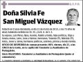 SAN MIGUEL VAQUEZ,SILVIA FE