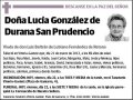 GONZALEZ DE DURANA SAN PRUDENCIO,LUCIA