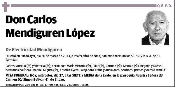 MENDIGUREN LOPEZ,CARLOS
