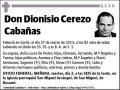 CEREZO CABAÑAS,DIONISIO