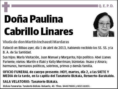 CABRILLO LINARES,PAULINA