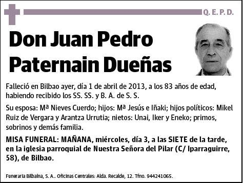 PATERNAIN DUEÑAS,JUAN PEDRO