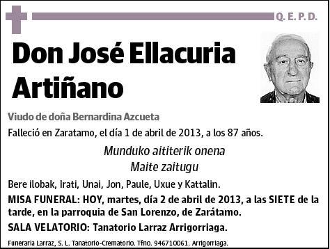 ELLACURIA ARTIÑANO,JOSE