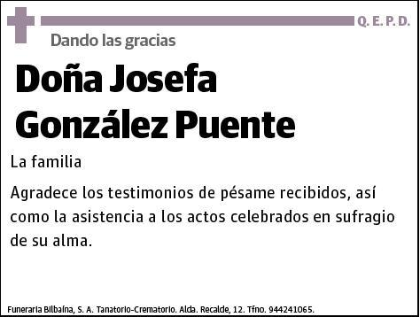 GONZALEZ PUENTE,JOSEFA