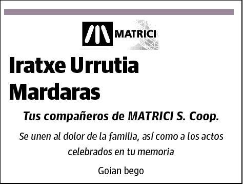 URRUTIA MARDARAS,IRATXE