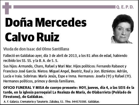 CALVO RUIZ,MERCEDES