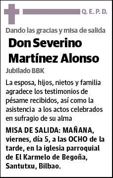 MARTINEZ ALONSO,SEVERINO