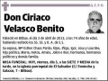 VELASCO BENITO,CIRIACO