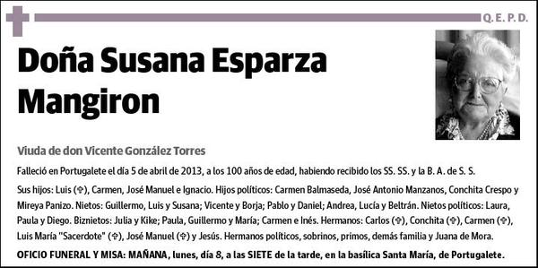 ESPARZA MANGIRON,SUSANA