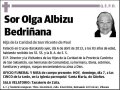 ALBIZU BEDRIÑANA,SOR OLGA