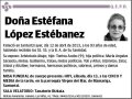 LOPEZ ESTEBANEZ,ESTEFANA
