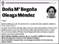 OLEAGA MENDEZ,Mª BEGOÑA