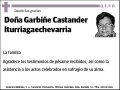 CASTANDER ITURRIAGAECHEVARRIA,GARBIÑE
