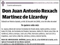 REXACH MARTINEZ DE LIZARDUY,JUAN ANTONIO