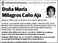 CAÑO AJA,MARIA MILAGROS