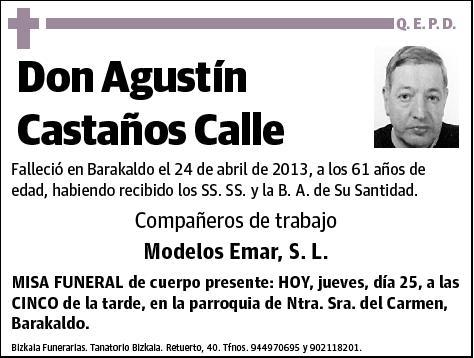 CASTAÑOS CALLE,AGUSTIN