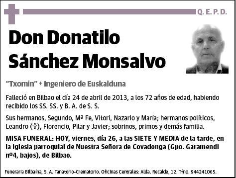 SANCHEZ MONSALVO,DONATILO