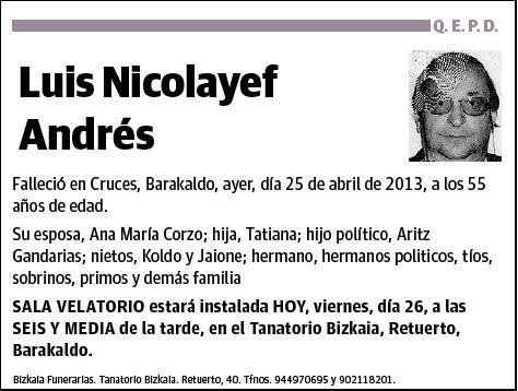 NICOLAYEF ANDRES,LUIS