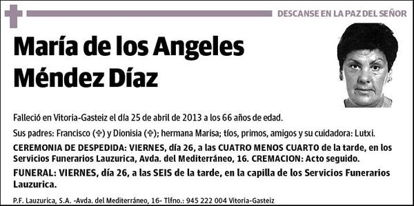 MENDEZ DIAZ,MARIA DE LOS ANGELES
