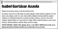 GORTAZAR AZAOLA,ISABEL