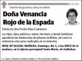 ROJO DE LA ESPADA,VENANCIA