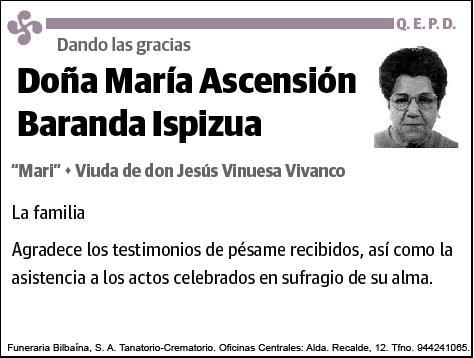 BARANDA ISPIZUA,MARÍA ASCENSIÓN