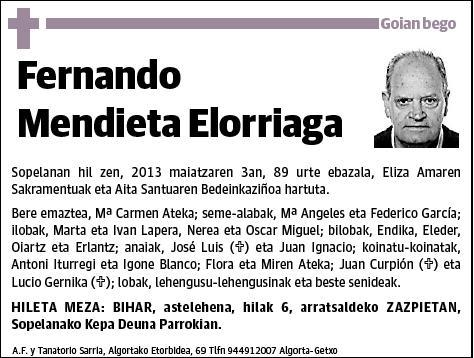 MENDIETA ELORRIAGA,FERNANDO