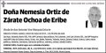 ORTIZ DE ZARATE OCHOA DE ERIBE,NEMESIA