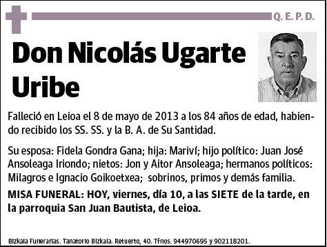 UGARTE URIBE,NICOLAS