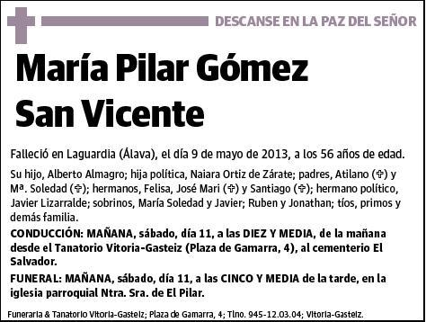 GOMEZ SAN VICENTE,MARIA PILAR