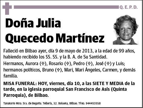 QUECEDO MARTINEZ,JULIA