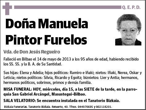 PINTOR FURELOS,MANUELA