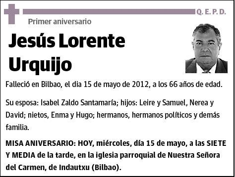 LORENTE URQUIJO,JESUS
