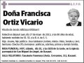 ORTIZ VICARIO,FRANCISCA