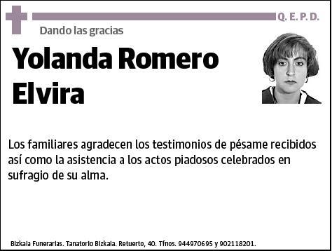 ROMERO ELVIRA,YOLANDA